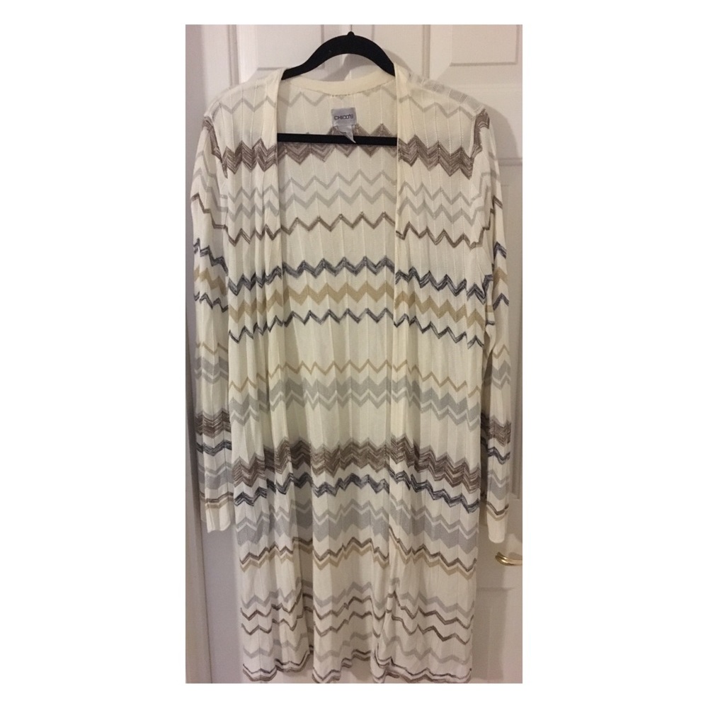 Zigzag Patterned Cardigan